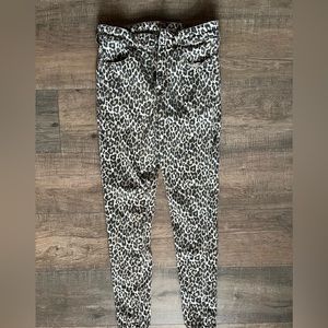Cheetah print skinny jeans